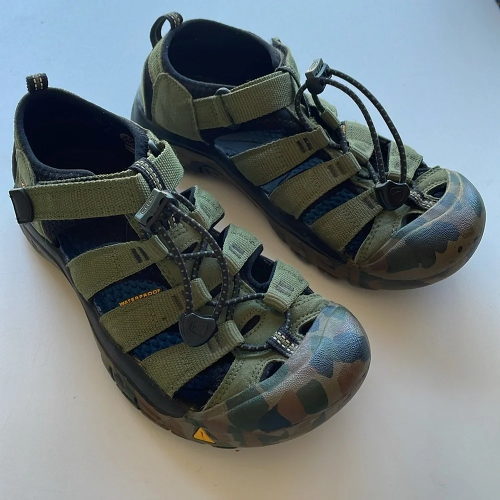 Keen Kids Olive Green Camo Sandals
